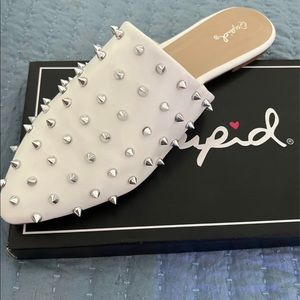 Brand new size 10 white sandles